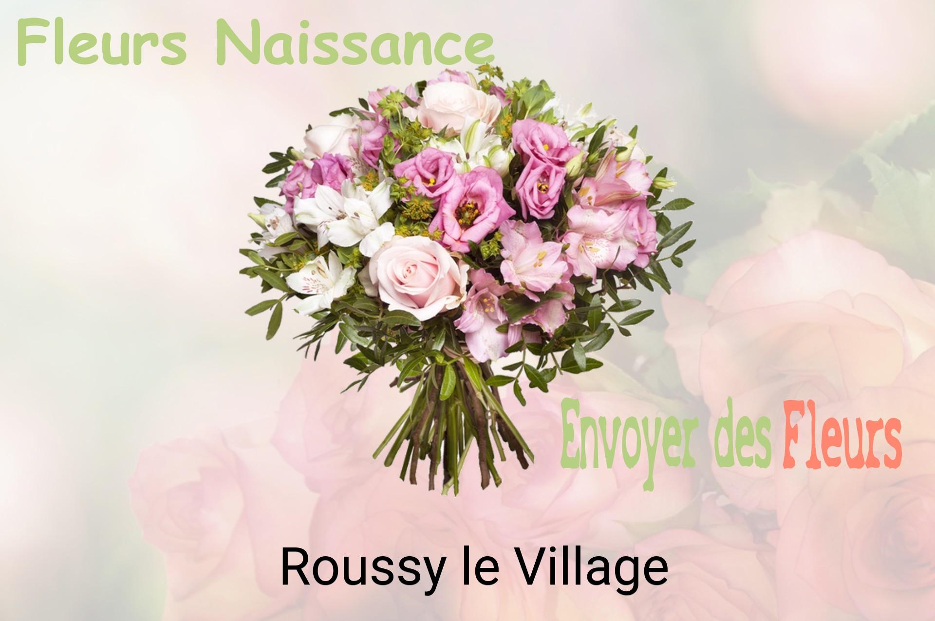 Bouquet de fleurs de naissance livré à Roussy-le-Village